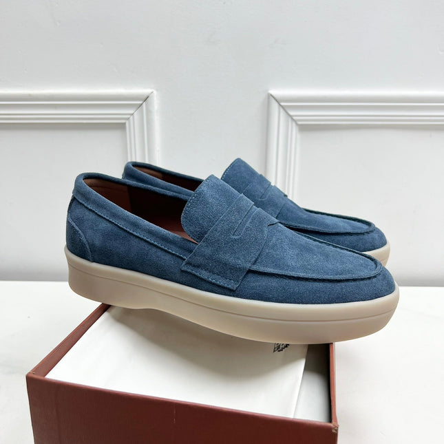 LP RETRO SUMMER WALK LOAFERS AEGEAN SUEDE