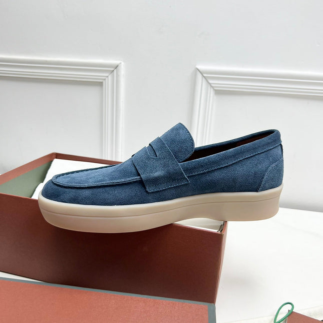 LP RETRO SUMMER WALK LOAFERS AEGEAN SUEDE