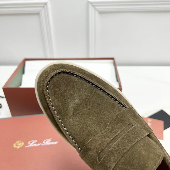 LP RETRO SUMMER WALK LOAFERS OLIVE SUEDE