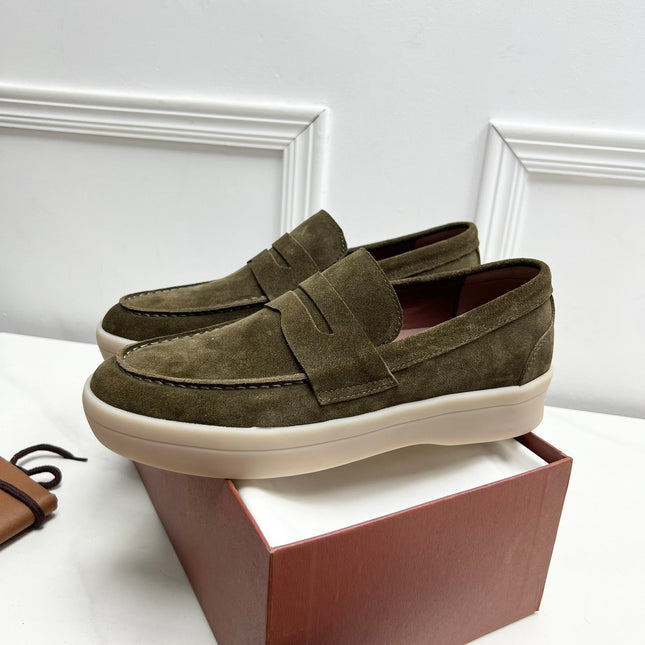 LP RETRO SUMMER WALK LOAFERS OLIVE SUEDE