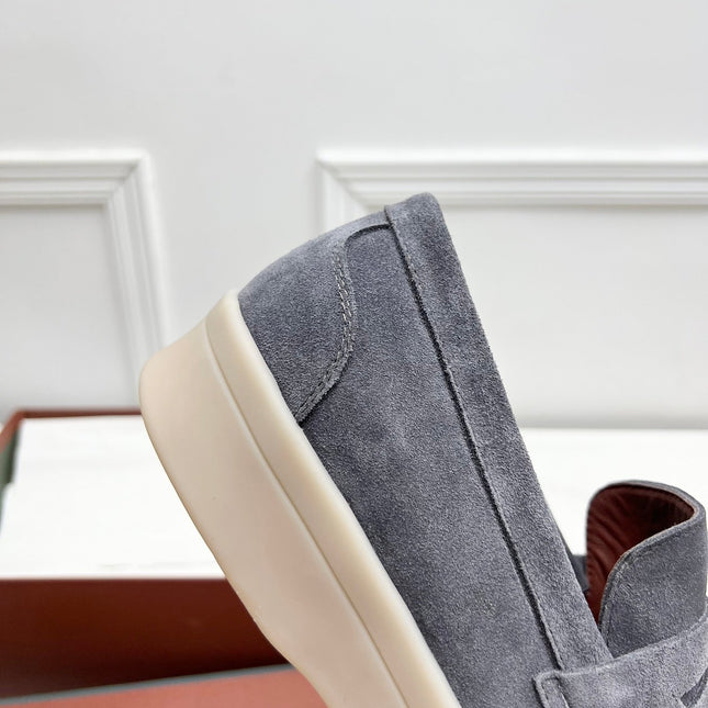 LP RETRO SUMMER WALK LOAFERS GRAY SUEDE
