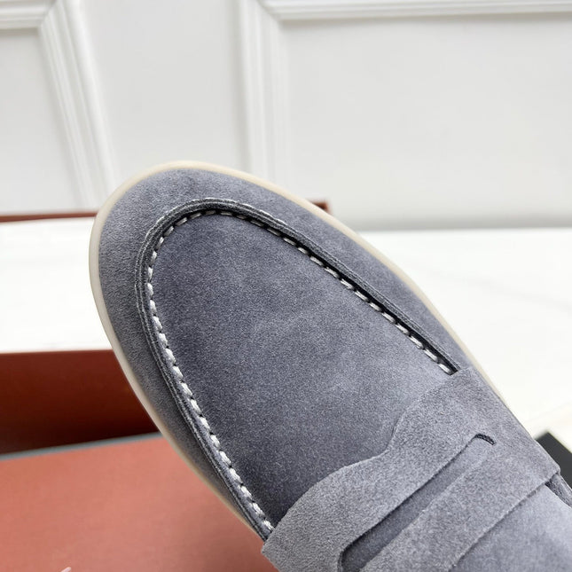 LP RETRO SUMMER WALK LOAFERS GRAY SUEDE