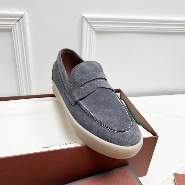 LP RETRO SUMMER WALK LOAFERS GRAY SUEDE