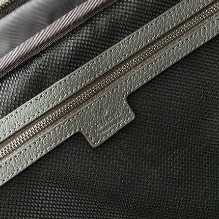 OPHIDIA SHOULDER BAG 36 IN DARK GREY GG CALFSKIN