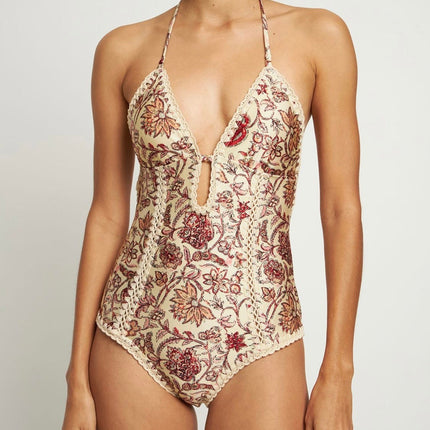 ZIMMERMANN BIKINI WITH PLUNGING NECKLINE 270503