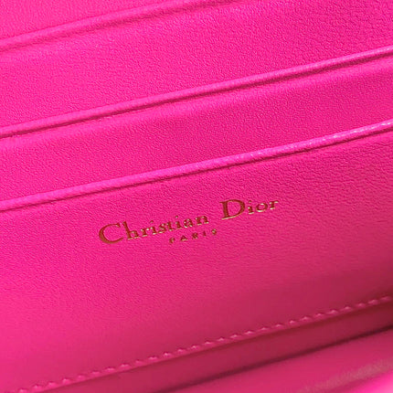 MICRO LADY 12 BAG IN HOT PINK LAMBSKIN