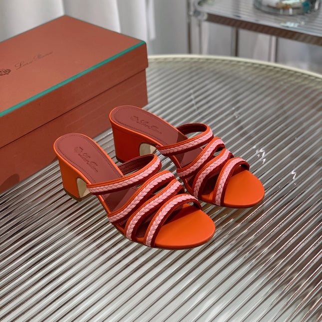 LP SPRIGHTLY CHARMS MID-SANDAL BURNT ORANGE CALFSKIN