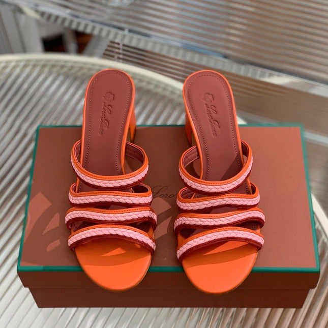 LP SPRIGHTLY CHARMS MID-SANDAL BURNT ORANGE CALFSKIN