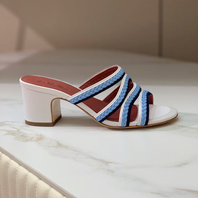 LP SPRIGHTLY CHARMS MID-SANDAL SKY CALFSKIN