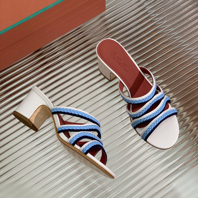 LP SPRIGHTLY CHARMS MID-SANDAL SKY CALFSKIN