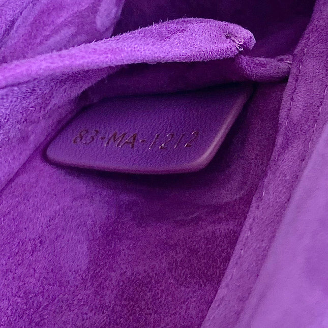 D-JOY BAG 22 IN VIOLET PURPLE LAMBSKIN
