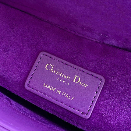D-JOY BAG 22 IN VIOLET PURPLE LAMBSKIN