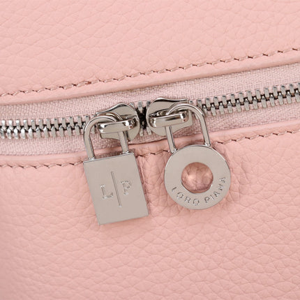 EXTRA BAG L27 IN BLUSH PINK GRAINED CALFSKIN WITH SILVER  HARDWARE