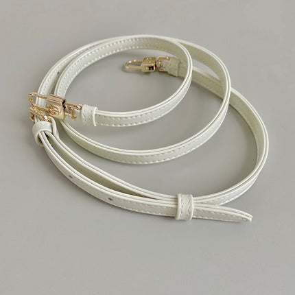 MINI D-JOY BAG 17 IN WHITE LAMBSKIN