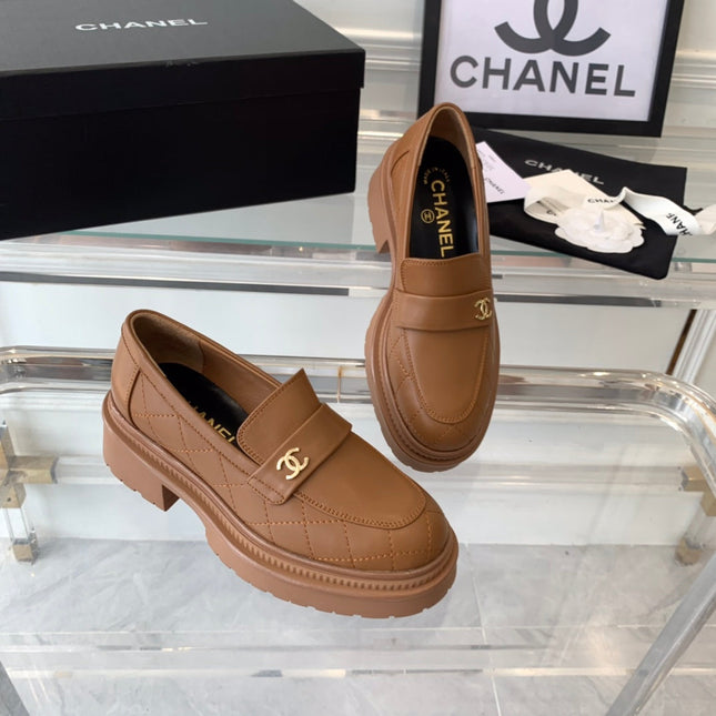 MOCCASINS brown CALFSKIN