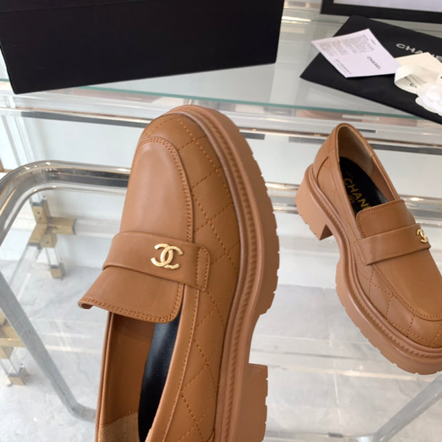 MOCCASINS brown CALFSKIN