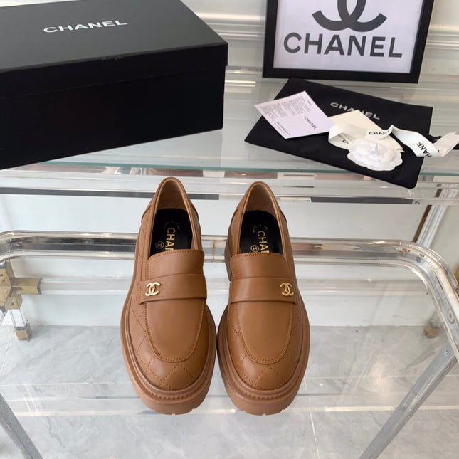 MOCCASINS brown CALFSKIN