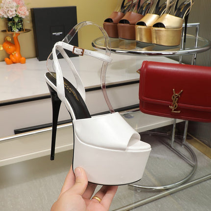 SL SUPER HIGH HEELS SANDAL WHITE CALFSKIN