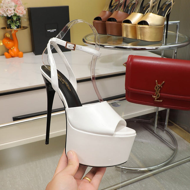SL SUPER HIGH HEELS SANDAL WHITE CALFSKIN