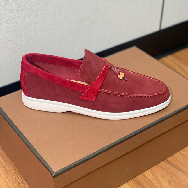 LP CHARMS WALK BABOUCHE LOAFERS GARNET SUEDE