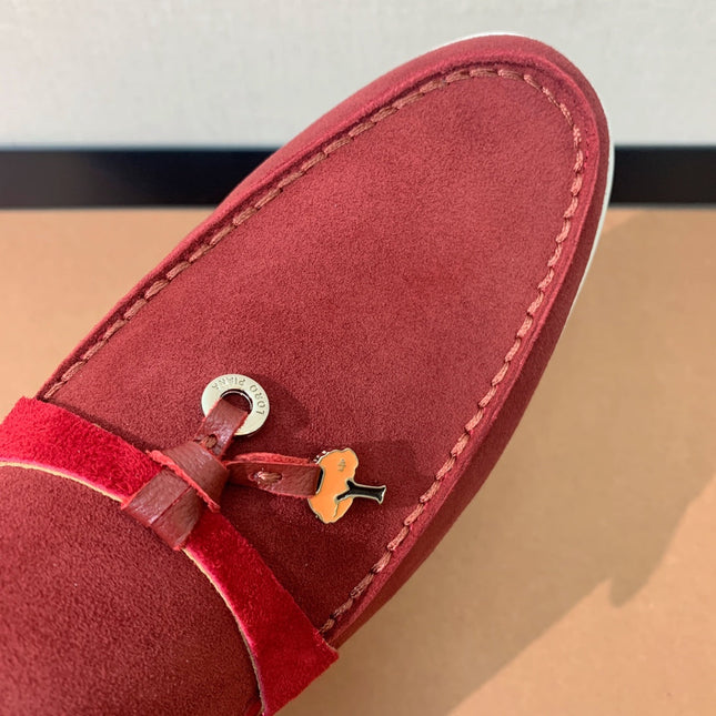 LP CHARMS WALK BABOUCHE LOAFERS GARNET SUEDE