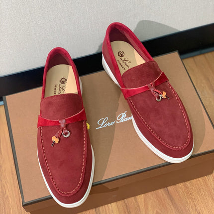 LP CHARMS WALK BABOUCHE LOAFERS GARNET SUEDE
