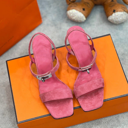 Glamour 75 Sandal Pink Suede