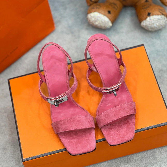 Glamour 75 Sandal Pink Suede