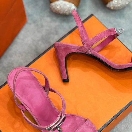 Glamour 75 Sandal Pink Suede