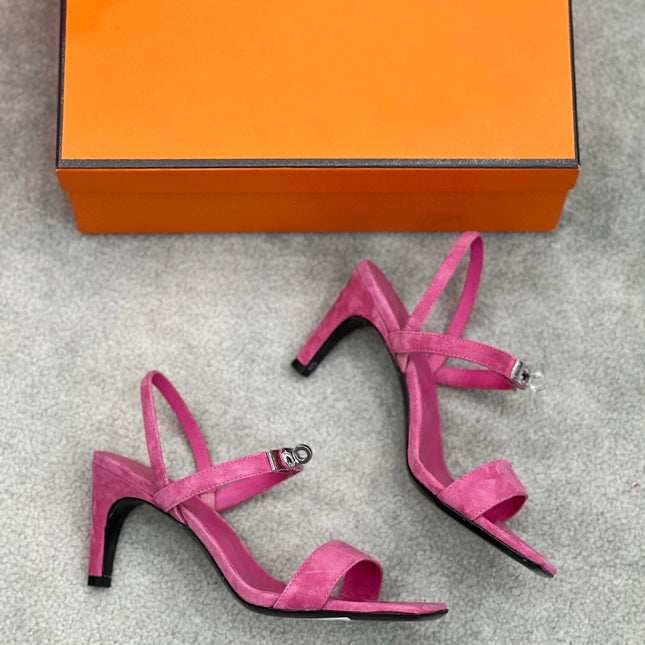 Glamour 75 Sandal Pink Suede