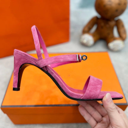 Glamour 75 Sandal Pink Suede