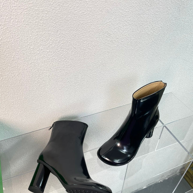 ATOMIC ANKLE BOOT IN BLACK CALFSKIN 75 MM