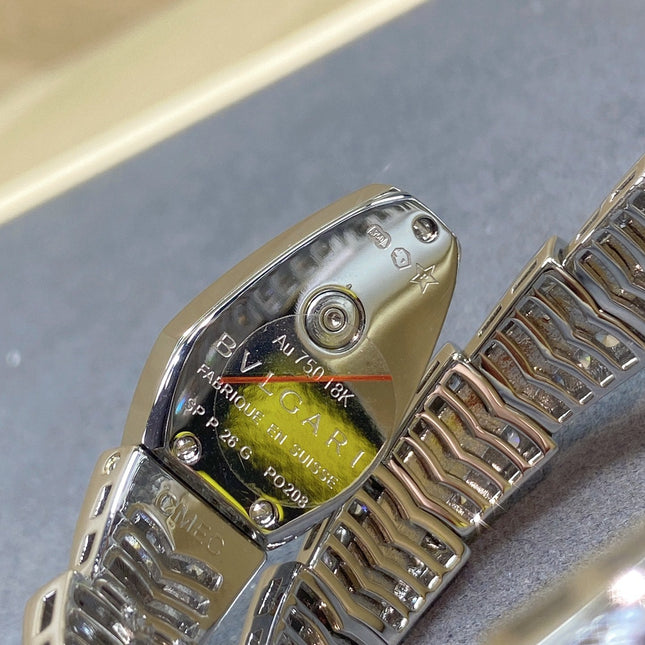 SERPENTI JEWELRY ALL WHITE GOLD WITH DIAMOND WHITE DIAL