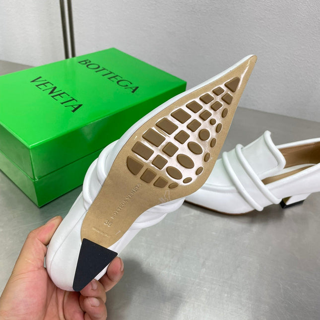 HIGH PUMP 35 MM IN WHITE CALFSKIN