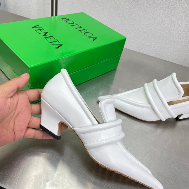 HIGH PUMP 35 MM IN WHITE CALFSKIN