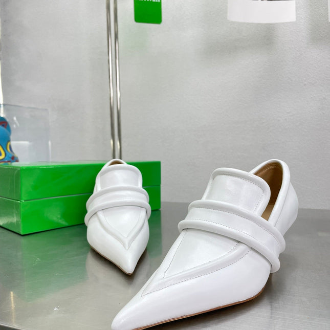 HIGH PUMP 35 MM IN WHITE CALFSKIN