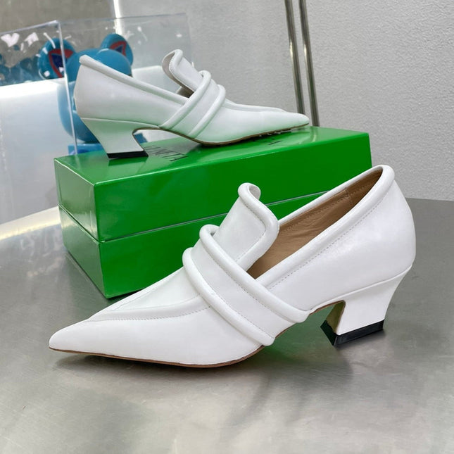 HIGH PUMP 35 MM IN WHITE CALFSKIN