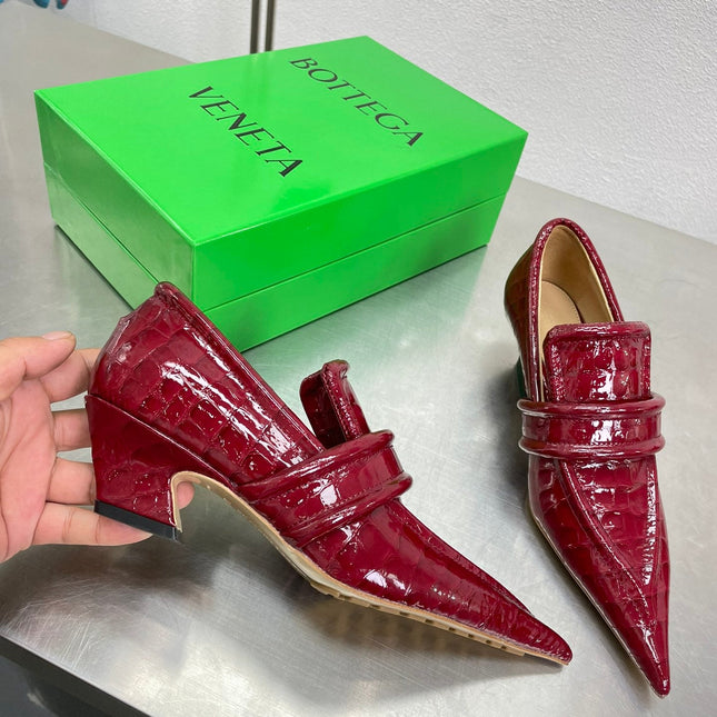 HIGH PUMP 35 MM IN SCARLET RED PATENT CALFSKIN