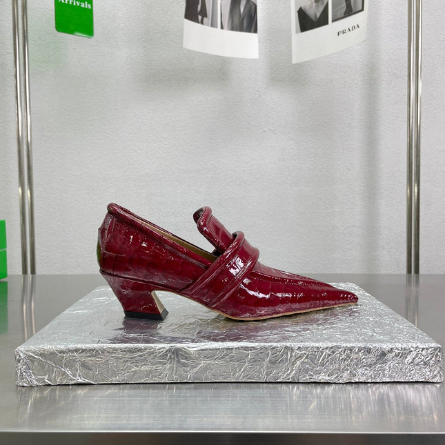 HIGH PUMP 35 MM IN SCARLET RED PATENT CALFSKIN