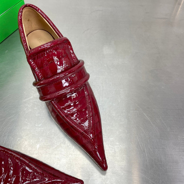 HIGH PUMP 35 MM IN SCARLET RED PATENT CALFSKIN