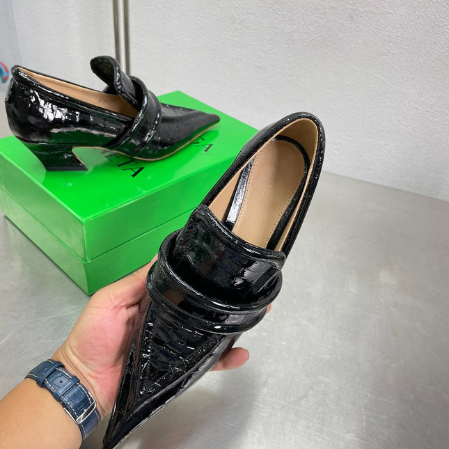 HIGH PUMP 35 MM IN BLACK PATENT CALFSKIN