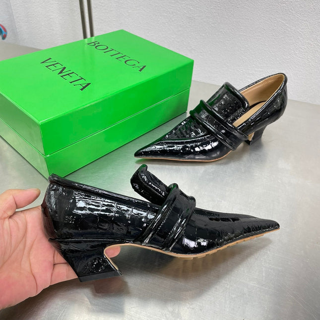 HIGH PUMP 35 MM IN BLACK PATENT CALFSKIN