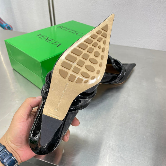 HIGH PUMP 35 MM IN BLACK PATENT CALFSKIN