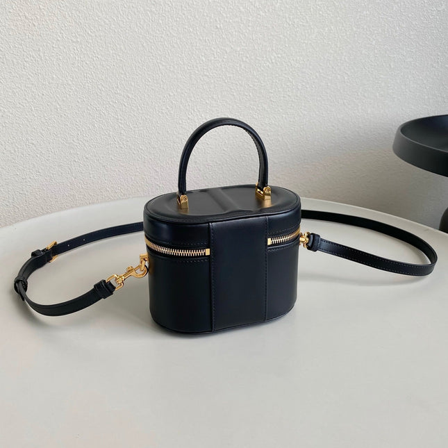 SIGNATURE VANITY 16 IN BLACK LAMBSKIN