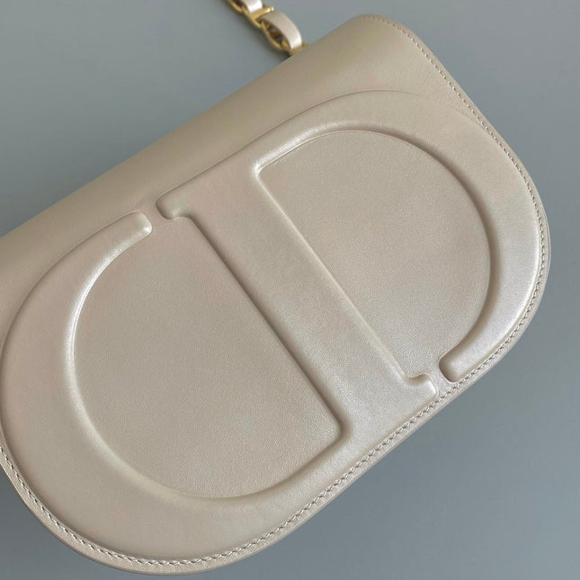 SIGNATURE HOBO 21 BAG IN BEIGE CALFSKIN