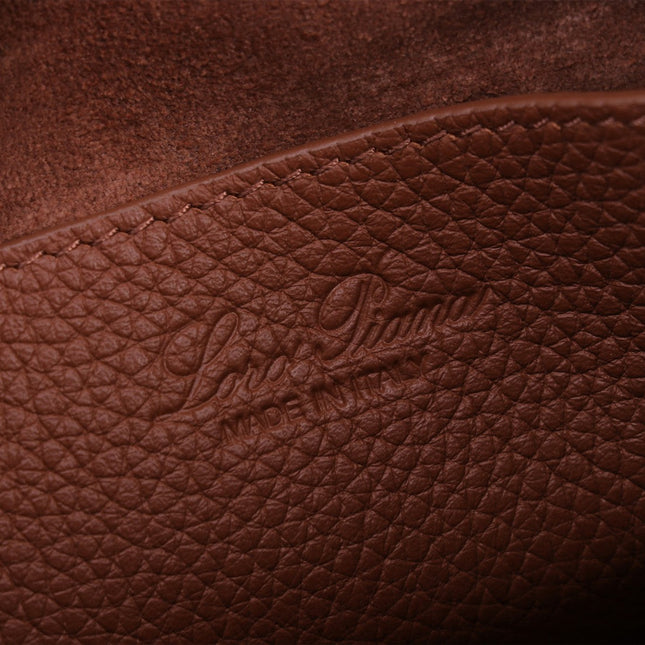 NANO SMILE BAG 18 IN UMBER BROWN CALFSKIN