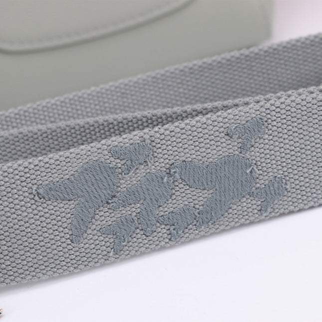 NANO SMILE BAG 18 IN HARBOR GRAY CALFSKIN