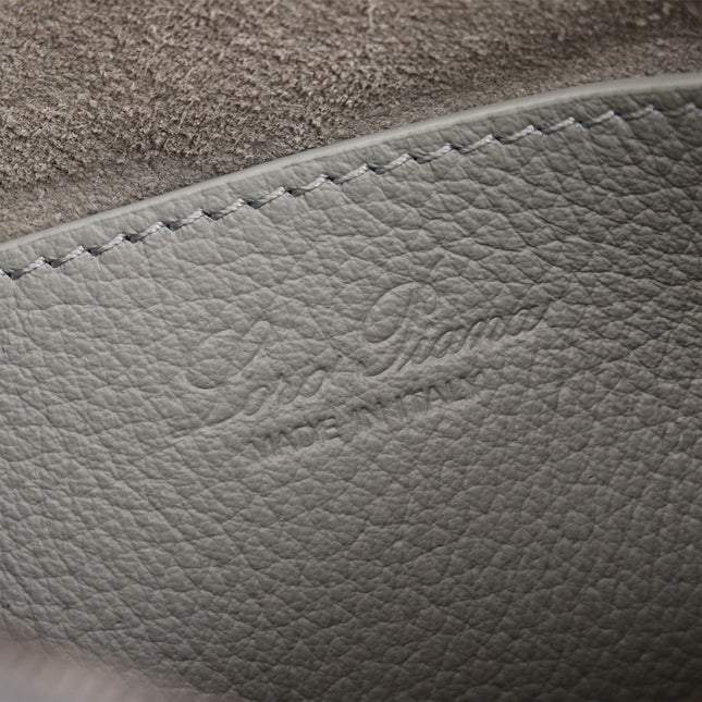 NANO SMILE BAG 18 IN HARBOR GRAY CALFSKIN