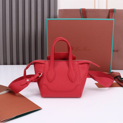 NANO SMILE BAG 18 IN CRIMSON RED CALFSKIN