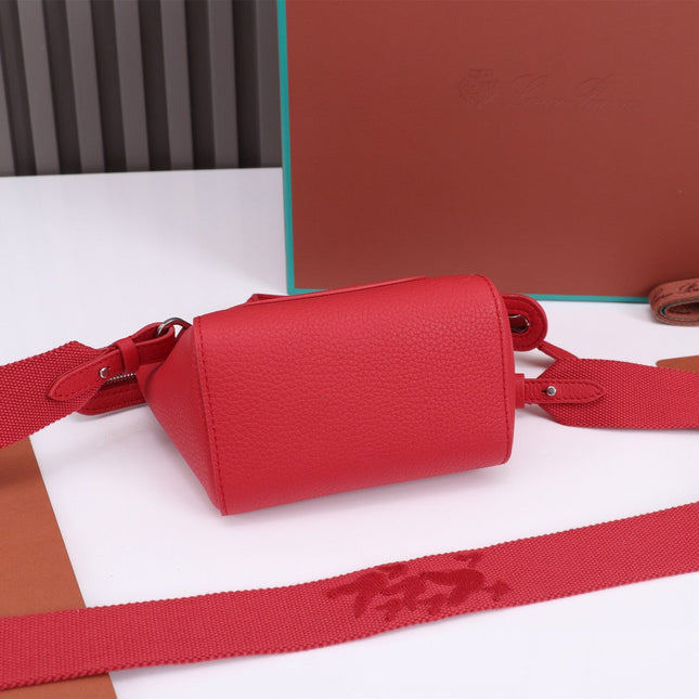 NANO SMILE BAG 18 IN CRIMSON RED CALFSKIN